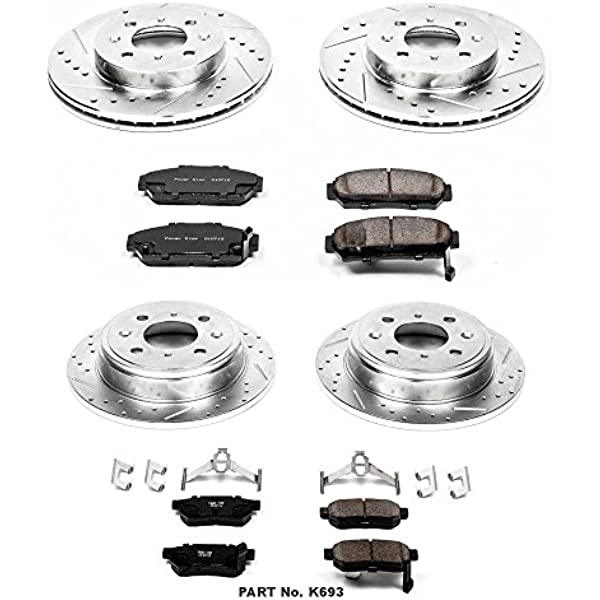 PowerStop K693 Front & Rear Z23 Evolution Sport Brake Kit for 1994-2001 Acura Integra