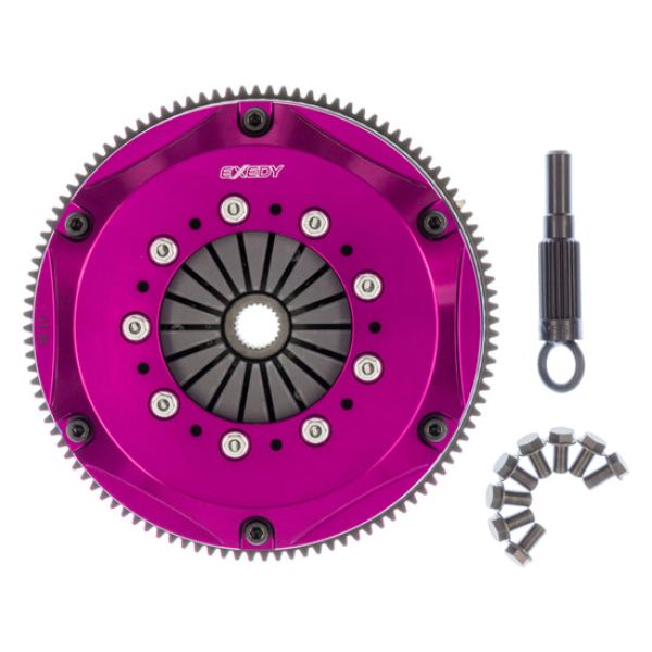 NM012SD Sprung Center Disc Push Type Cover Hyper Twin Cerametallic Clutch for 1989-1994 Nissan 240SX