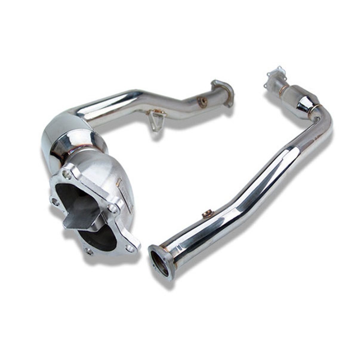 HS08SW1DPC Polished Divorced Waste Gate Down Pipe for 2005 Plus MT LGT & 2008 Plus WRX & STI