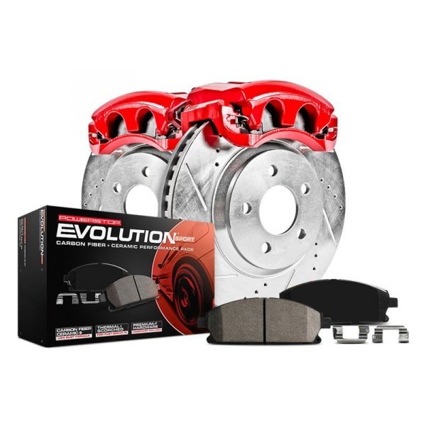 Front Z23 Evolution Sport Brake Kit with Calipers for 2007-2017 Jeep Wrangler