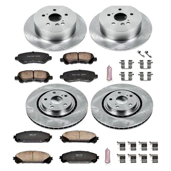 PowerStop KOE4129 Front & Rear Autospecialty Brake Kit for 2008-2013 Toyota Highlander