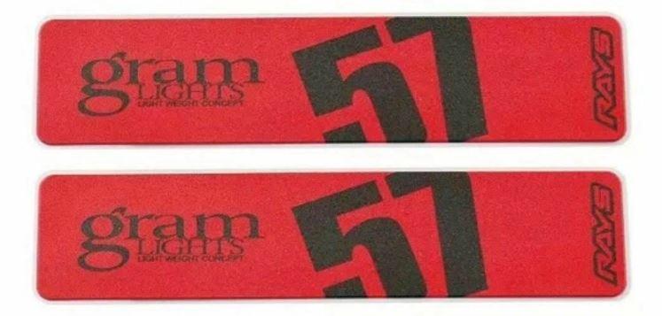 57DR & 57CR Spoke Sticker, Red - 2 Piece