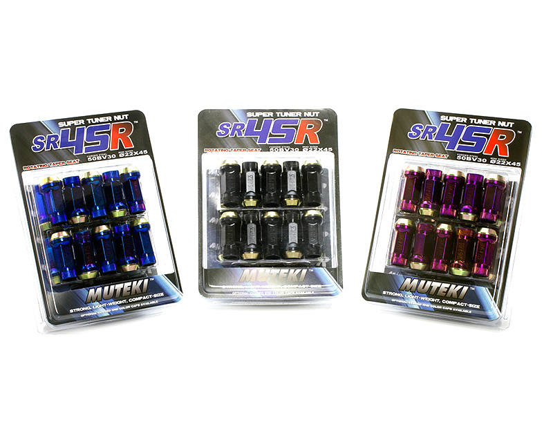 12 x 1.5 in. Lug Nut Kit for Muteki SR45R, Red