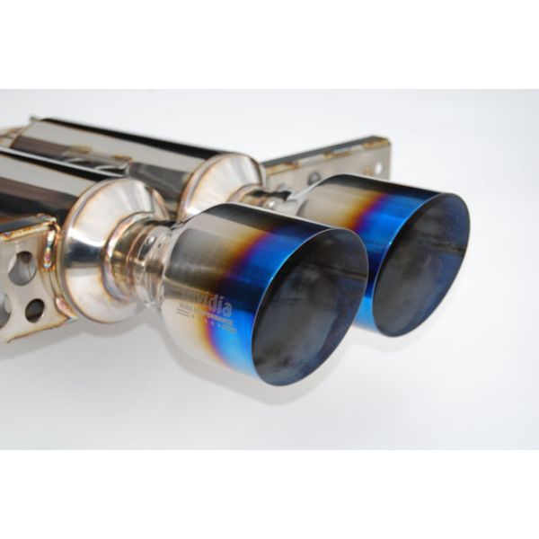 HS17CHB7GM2ST Titanium Tip Cat-Back Exhaust for 2017 Plus Honda Civic Hatchback Sport & Sport Touring Gemini