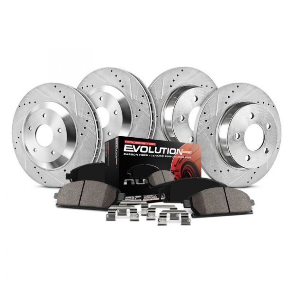 Picture of PowerStop K8067 Front & Rear Z23 Evolution Sport Brake Kit for 2016-2018 Mazda 6