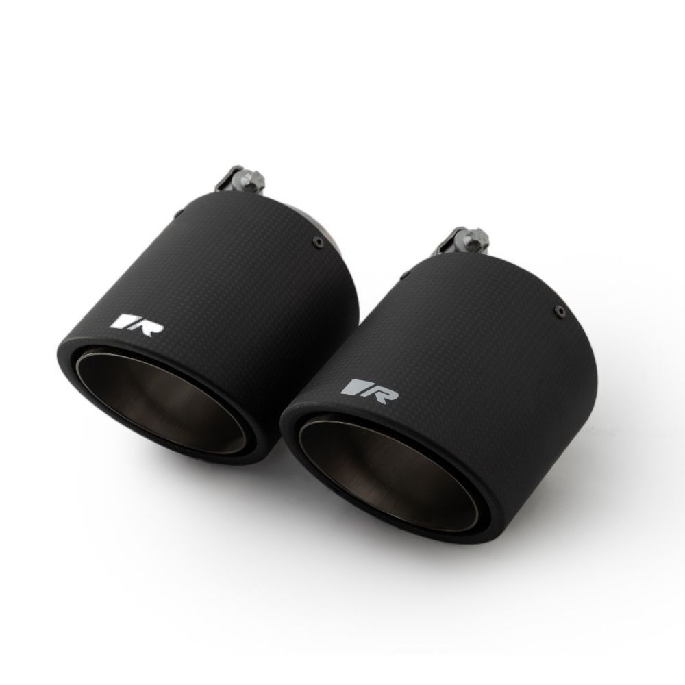 0426 70CSR 102 mm Carbon Short Style Angled with Titanium Internals Tail Pipe Set - Pack of 2