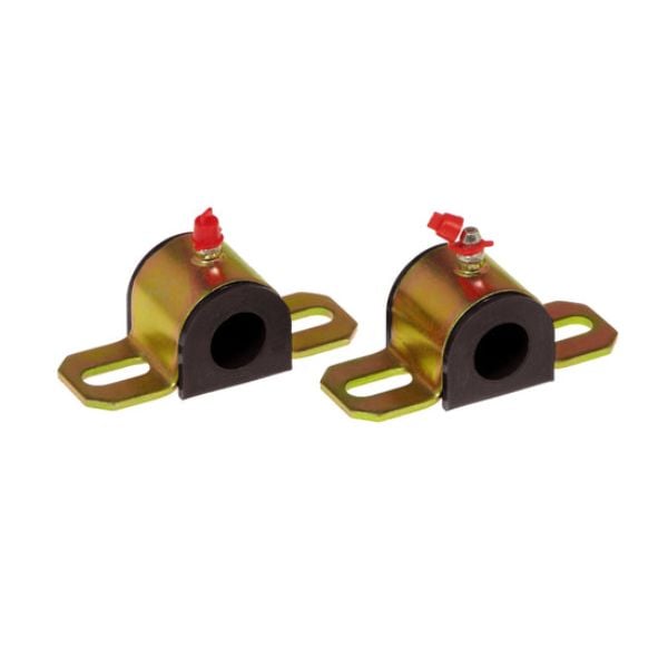 19-1154-BL 0.75 in. Universal Greasable Sway Bar Bushings with Type A Bracket, Black