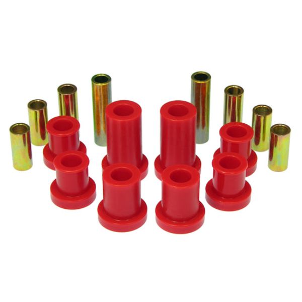 7-243 Upper & Lower Front Control Arm Bushings for 2007-2014 Chevy Silverado 2 & 4WD, Red