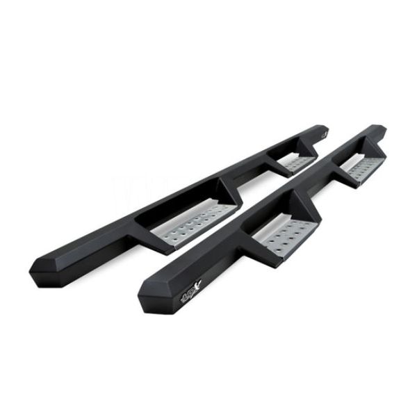 Stainless Drop Nerf Step Bars for 2021-2022 Ford Bronco 4-Door HDX, Textured Black