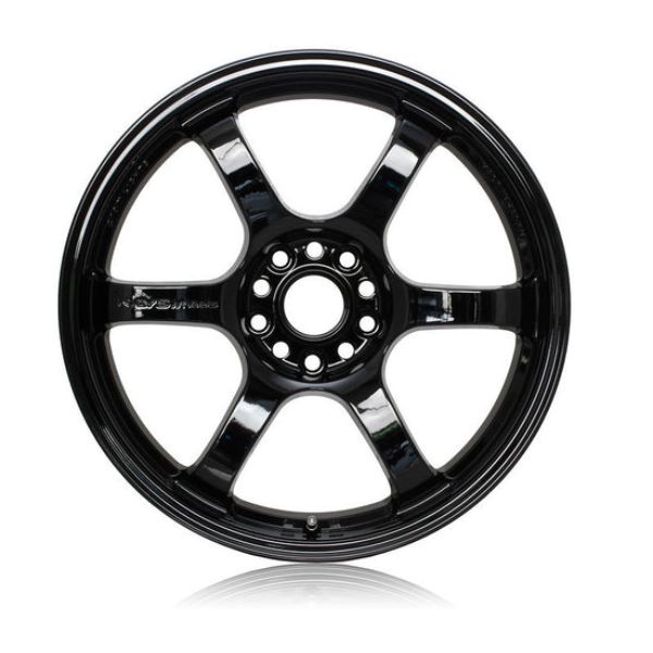 WGIX22EGX 18 x 9.5 in. 57DR Plus 22 mm Offset 5 x 114.3 mm Bolt Pattern Wheel, Glossy Black