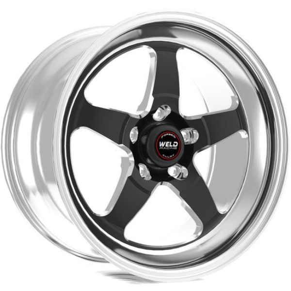 71HB0090C58A 20 x 9 in. S71 5 x 5 mm Bolt Pattern 5.8 in. Backspace High Pad Wheel, Black - 3.18 in. ID