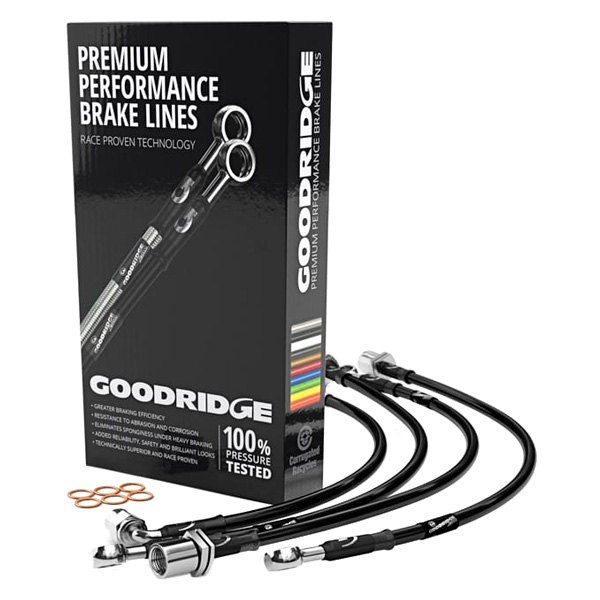 Picture of Goodridge 12471 SS Brake Lines with Brembo Brakes for 2016-2018 Cadillac CTS-V