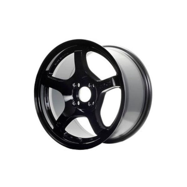 18 x 9.5 in. 57CR Plus 38 mm Offset 5 x 100 mm Bolt Pattern Wheel, Glossy Black