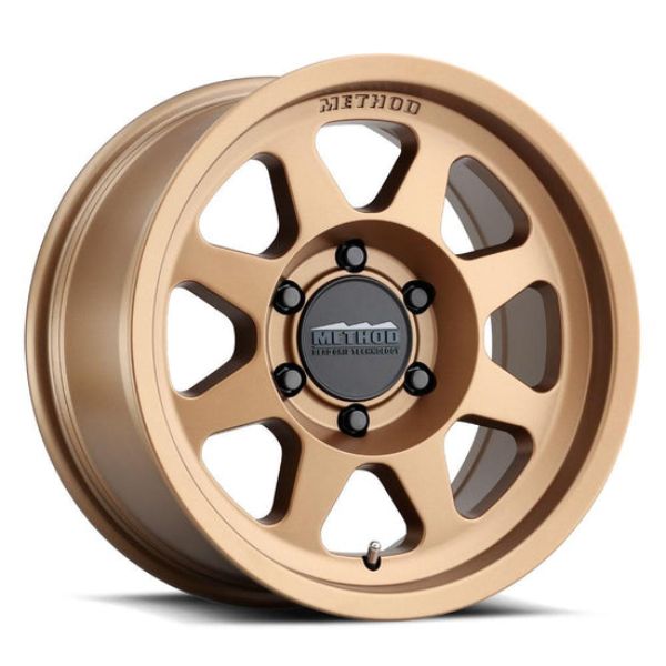 16 x 8 in. MR701 0 mm Offset 6 x 5.5 mm Bolt Pattern 106.25 mm Center Bore Method Wheel, Bronze