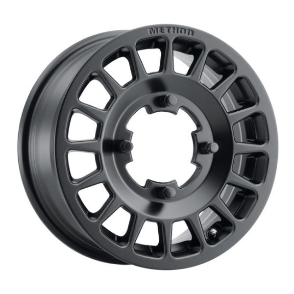 MR40756012551 15 x 6 in. MR407 5 Plus & 1 Plus 51 mm Offset 5 x 4.5 mm Bolt Pattern 77 mm Center Bore Wheel, Matte Black