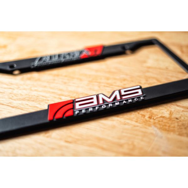 AMS.00.16.0003-1 AMS & Alpha License Plate Frame