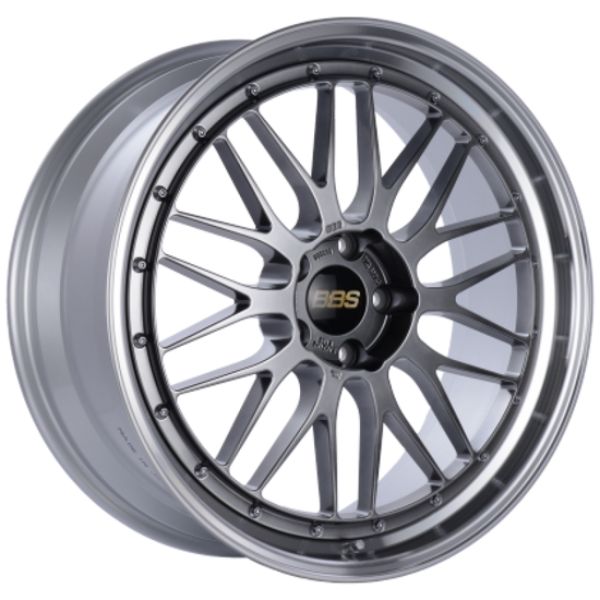 LM452DBPK 20 x 10.5 in. LM 5 x 114.3 mm Bolt Pattern ET35 Diamond Cut Lip Wheel with PFS & Clip Required, Diamond Black