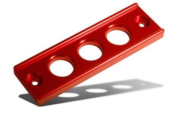 Billet Battery Tiedown, Silver