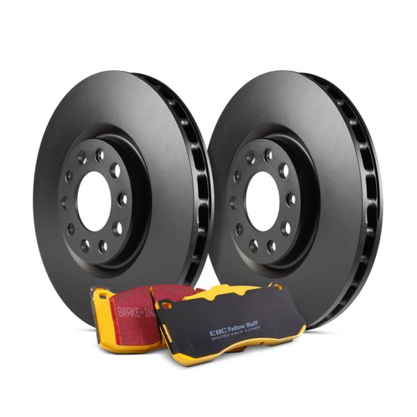 S13KF1789 S13 Yellowstuff Brake Pads & RK Brake Rotors Kit for 2011-2016 Audi S4 & 2012-2017 Audi S5