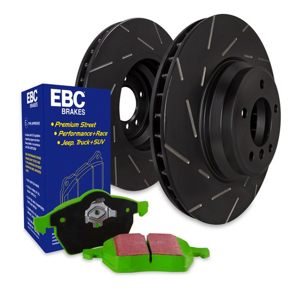 S2KR2607 S2 Greenstuff Brake Pads & USR Brake Rotors Kit