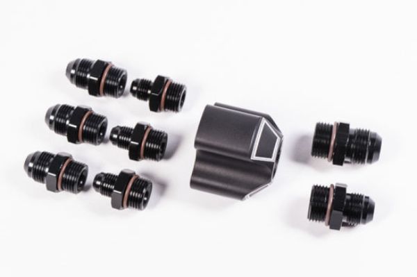 3-in-1 Distribution Block - Black - Includes Fittings - Durable Design