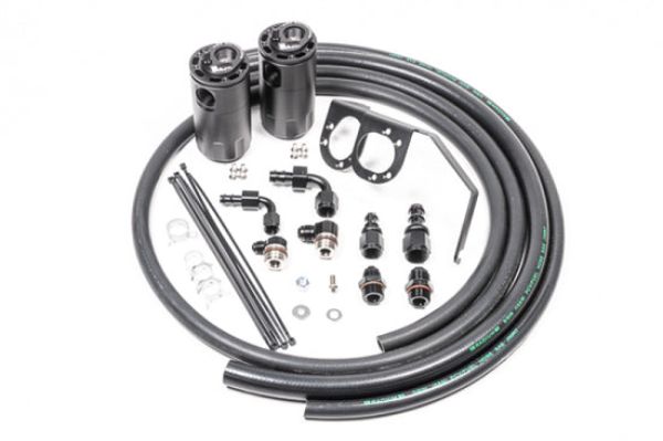 20-0256-FL Dual Catch Can Kit for 2015 Plus Subaru WRX Fluid Lock