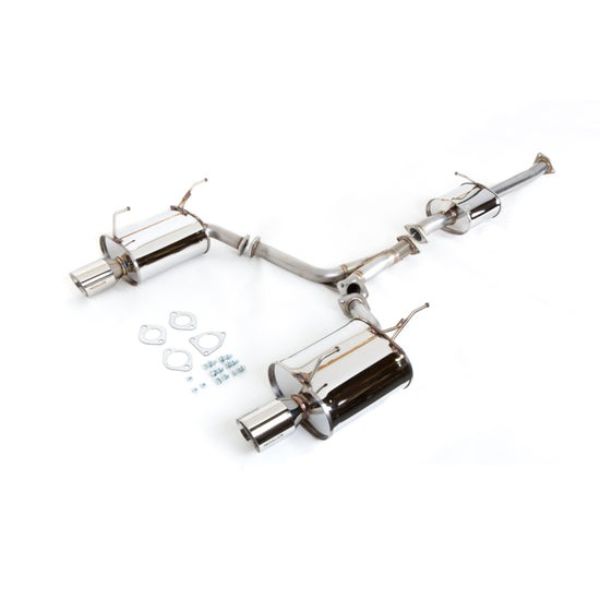 Medallion Touring-S Cat-Back Exhaust with Dual Muffler for 2000-2005 Honda S2000