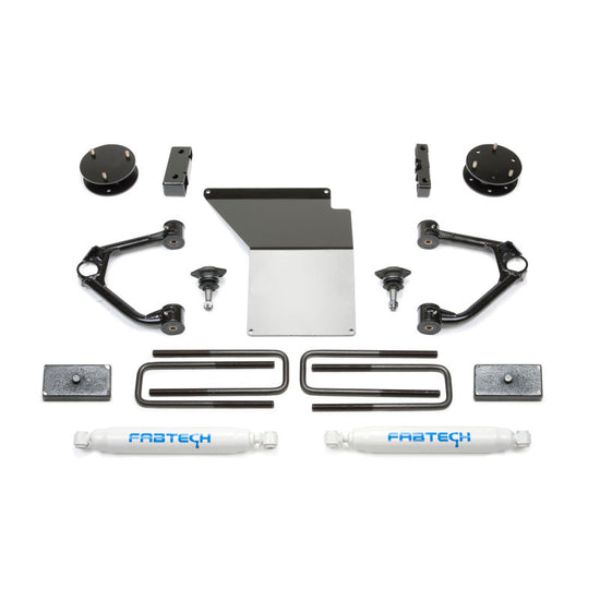 3.5 in. Budget UCA System with Rear Performance Shocks for 2007-2018 GM K1500 with OE Forged UCA