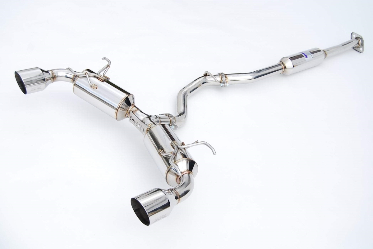 60 mm Single Layer Stainless Steel Tips Cat-Back Exhaust for 2012 Plus Subaru BRZ & Toyota 86 N2