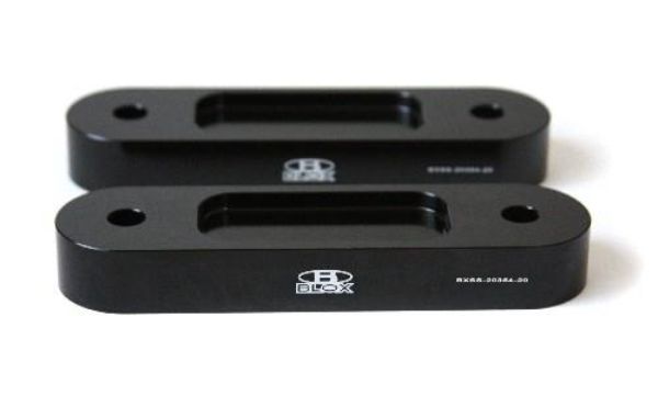 20 mm Front Spacer Bump Steer Kit for Honda S2000 Racing, Black - 1 in. Lowered