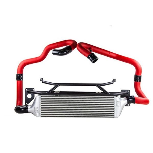 Wrinkle Red Pipes for 2015-2017 FMIC Subaru STI