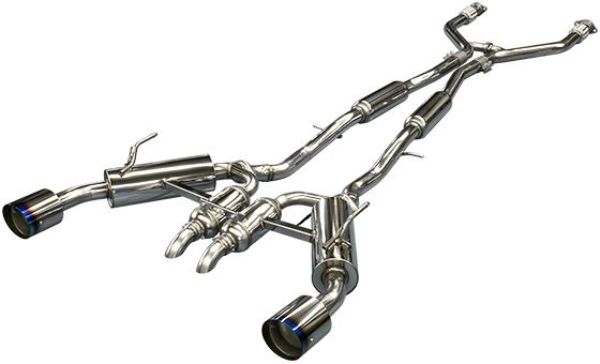 Dual Hi-Power Titanium Tip Catback Exhaust for 2017 Infiniti Q60