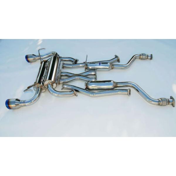 Titanium Tip Cat-Back Exhaust for 2003-2008 Infiniti G35 Coupe Gemini Rolled