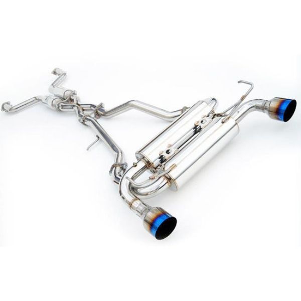 2007 Plus Infiniti G37 Coupe Gemini Rolled Stainless Steel Tip Cat-Back Exhaust