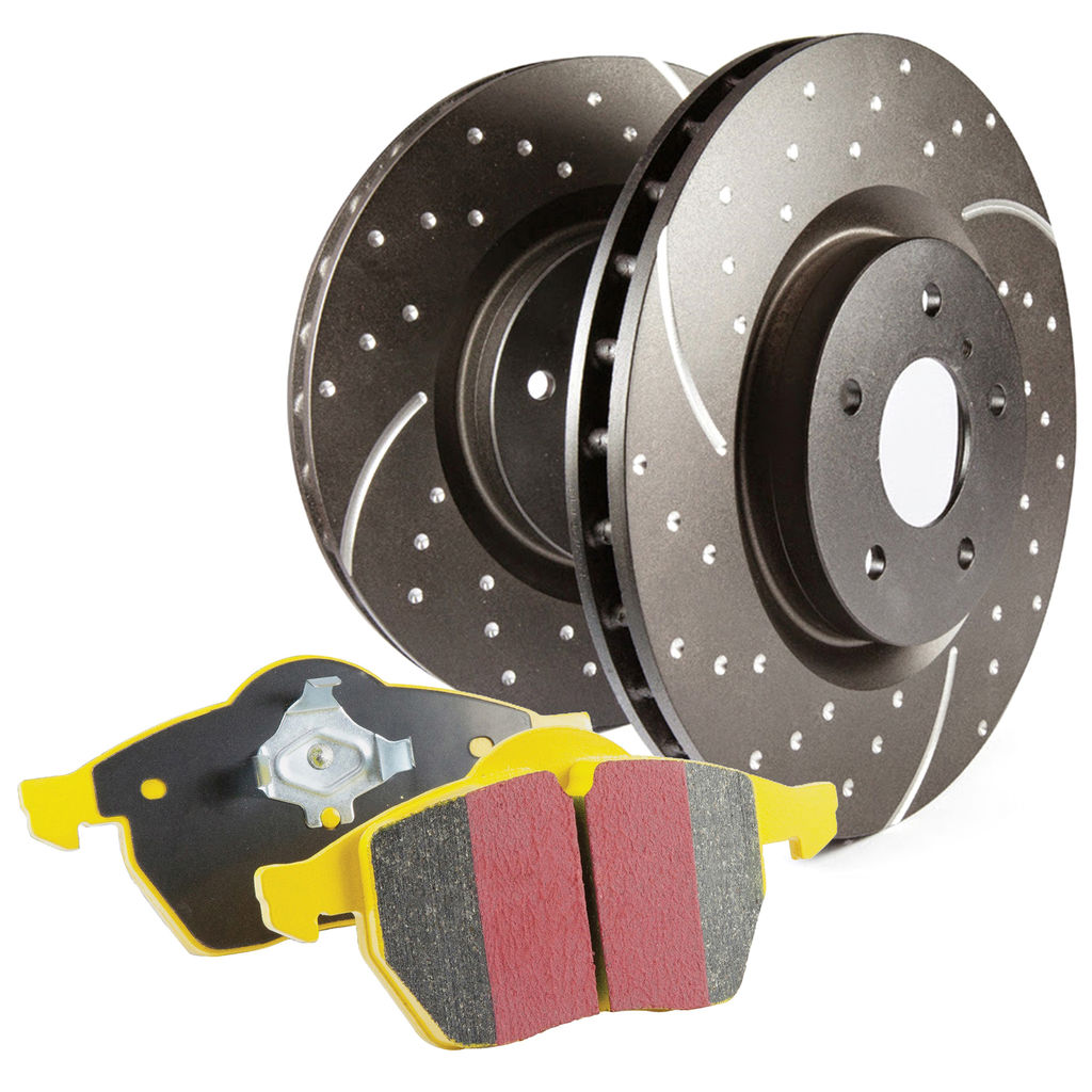 S5KR1318 S5 Yellowstuff Brake Pads & GD Brake Rotors Kit for 2008-2010 Audi S4 & 2007-2012 Audi S5
