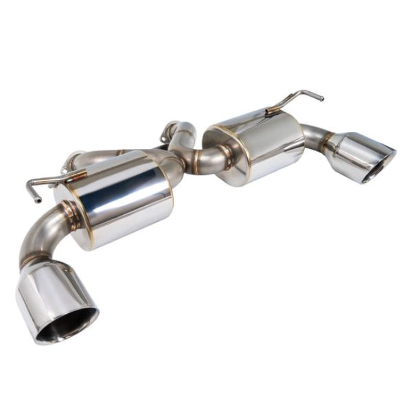 RK-A2063N-01 Axle Back Exhaust with Stainless Steel Double Wall Tip for Nissan 370Z Z34 V2