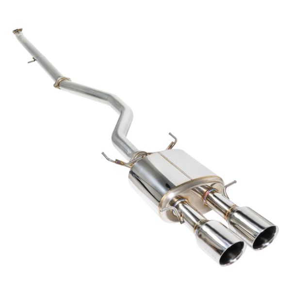 RK-C1076H-02 Cat Back Exhaust with Stainless Double Wall Tip for 2017 Civic SI 4-Door Sedan