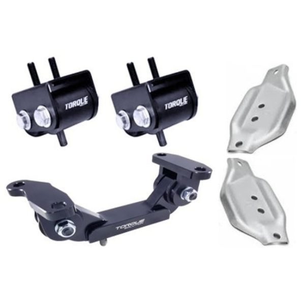 TS-SU-250.2-PL Engine & Transmission Mount Kit with OEM Mount Plates for 2002-2014 Subaru WRX & 2004 Plus STI