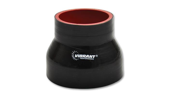 19737 3 in. ID x 3.75 in. ID x 3 in. 4-Ply Reducer Couper, Black