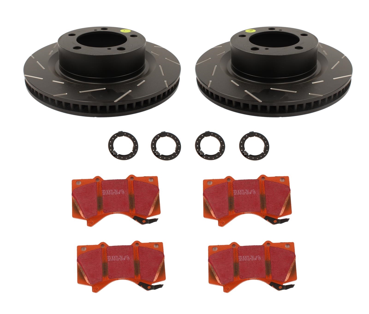 S15KF1107 S15 Orangestuff Brake Pads & USR Brake Rotors Kit