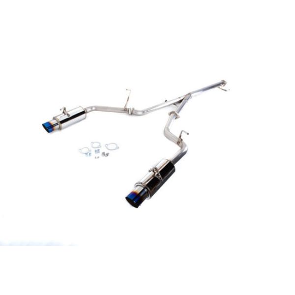 Medallion Touring-S Cat-Back Exhaust with Dual Muffler & Blue Tip for 1990-1999 Mitsubishi 3000GT VR4