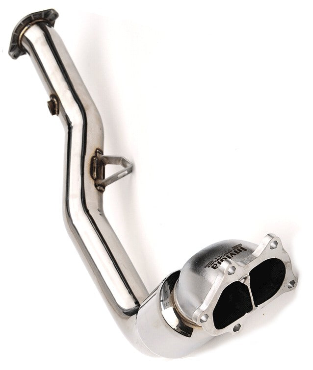 HS05SW1DOC High Flow Catted Downpipe with Extra 02 Bung for 2002-2007 Subaru Impreza WRX & STI