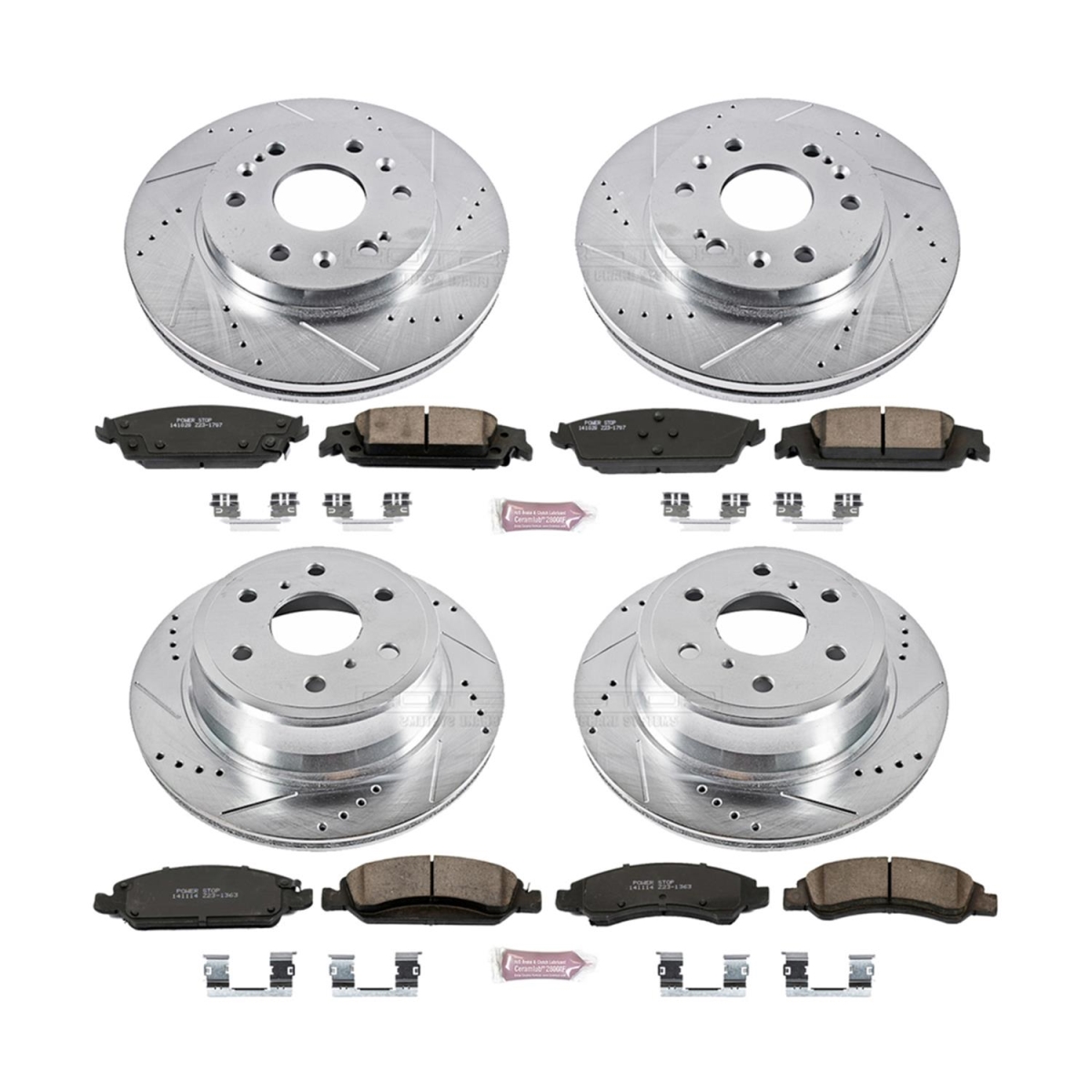 Front & Rear Z23 Evolution Sport Brake Kit for 2015-2019 Cadillac Escalade