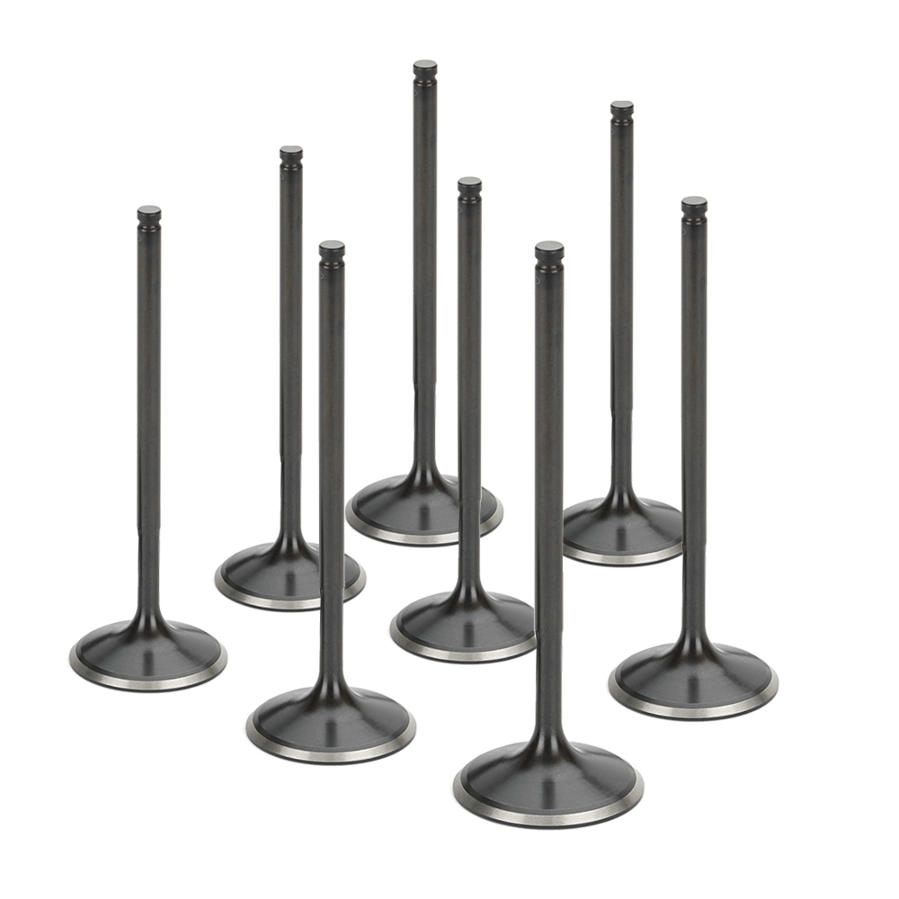 MIVN-1019-8 Black Nitrided Intake Valve for Mitsubishi 4B11 Evo X - Plus 1 mm Oversize - Set of 8