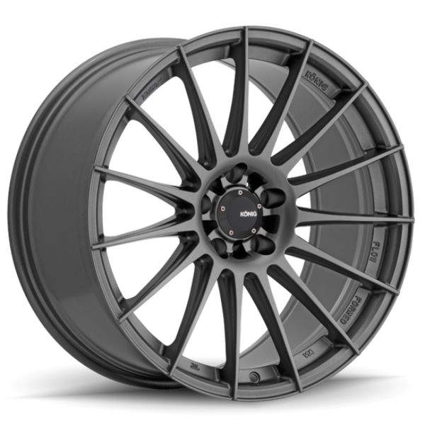18 x 8 in. Rennform 5 x 112 mm ET45 Wheel, Matte Grey