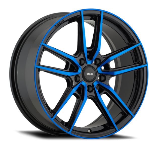 MY8951440F 19 x 8.5 in. Myth 5 x 114.3 mm ET40 Wheel, Gloss Black with Blue Tinted Clearcoat