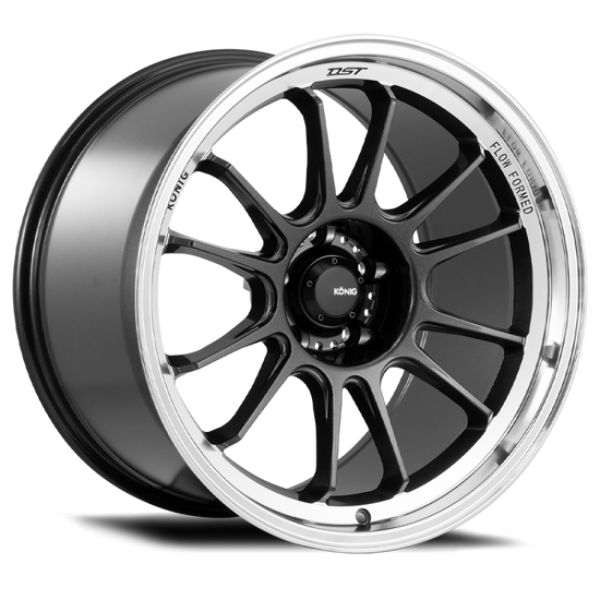 17 x 8 in. Hypergram 5 x 114.3 mm ET45 Wheel, Metallic Carbon with Machined Lip