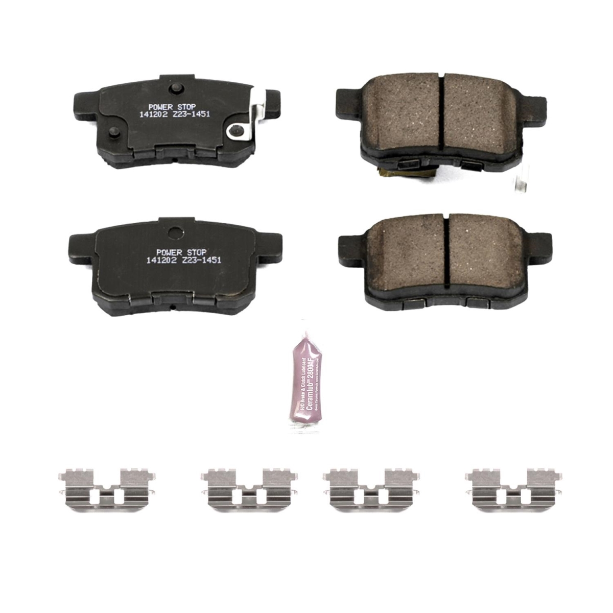 PowerStop Z23-1451 Rear Z23 Evolution Sport Brake Pads with Hardware for 2011-2014 Acura TSX