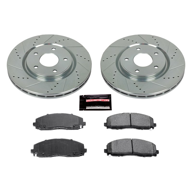 PowerStop K5959 Front Z23 Evolution Sport Brake Kit for 2017-2019 Chrysler Pacifica