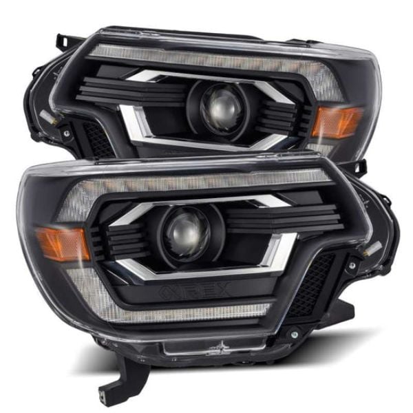 880749 Pro-Series Plank Style Projector Headlights with DRL for 2012-2015 Toyota Tacoma, Black